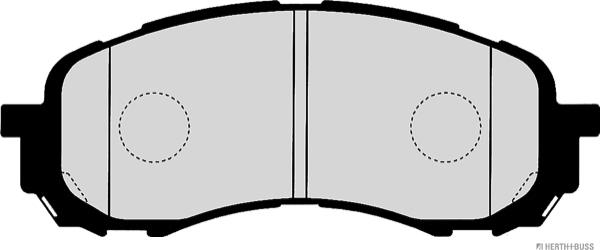 Herth+Buss Jakoparts J3607014 - Тормозные колодки, дисковые, комплект autospares.lv