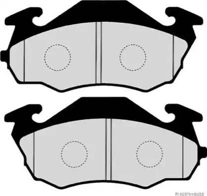 Herth+Buss Jakoparts J3607010 - Тормозные колодки, дисковые, комплект autospares.lv