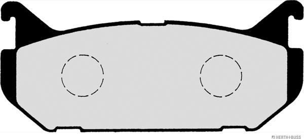 Herth+Buss Jakoparts J3613007 - Тормозные колодки, дисковые, комплект autospares.lv