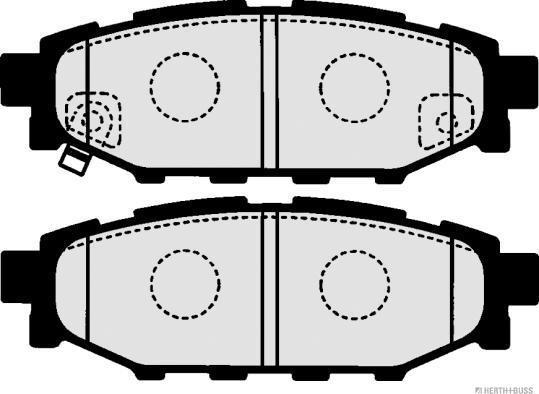 Herth+Buss Jakoparts J3617003 - Тормозные колодки, дисковые, комплект autospares.lv