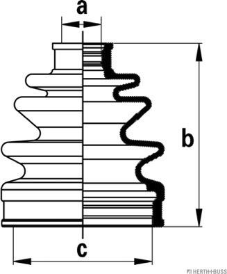 Herth+Buss Jakoparts J2864021 - Пыльник, приводной вал autospares.lv