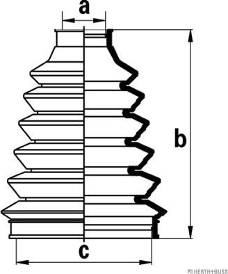 Herth+Buss Jakoparts J2865012 - Пыльник, приводной вал autospares.lv