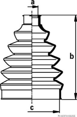Herth+Buss Jakoparts J2860908 - Пыльник, приводной вал autospares.lv