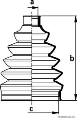 Herth+Buss Jakoparts J2860907 - Пыльник, приводной вал autospares.lv