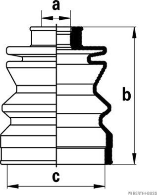 Herth+Buss Jakoparts J2868000 - Пыльник, приводной вал autospares.lv