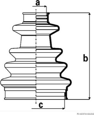 Herth+Buss Jakoparts J2863018 - Пыльник, приводной вал autospares.lv