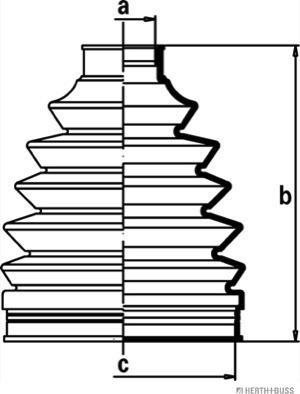 Herth+Buss Jakoparts J2862010 - Пыльник, приводной вал autospares.lv