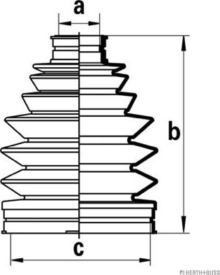 Herth+Buss Jakoparts J2862025 - Пыльник, приводной вал autospares.lv
