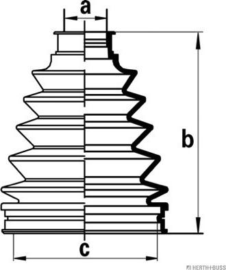 Herth+Buss Jakoparts J2862023 - Пыльник, приводной вал autospares.lv