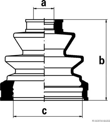 Herth+Buss Jakoparts J2862027 - Пыльник, приводной вал autospares.lv
