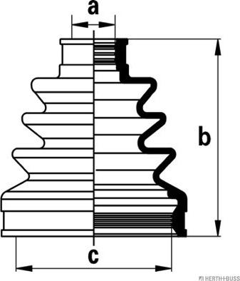 Herth+Buss Jakoparts J2884019 - Пыльник, приводной вал autospares.lv