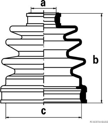Herth+Buss Jakoparts J2884025 - Пыльник, приводной вал autospares.lv