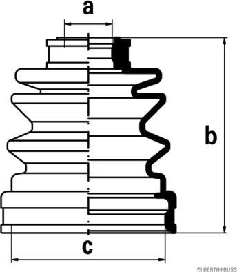 Herth+Buss Jakoparts J2885001 - Пыльник, приводной вал autospares.lv