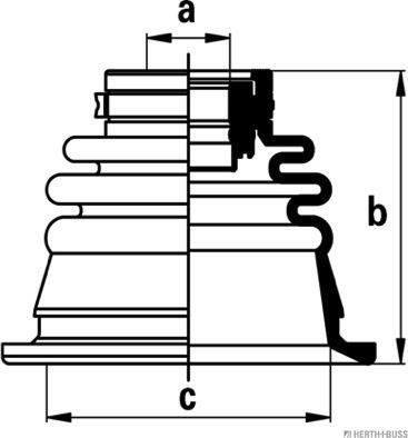 Herth+Buss Jakoparts J2885013 - Пыльник, приводной вал autospares.lv