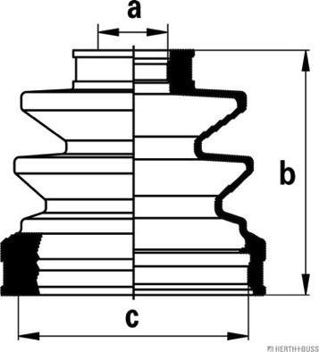 Herth+Buss Jakoparts J2885012 - Пыльник, приводной вал autospares.lv