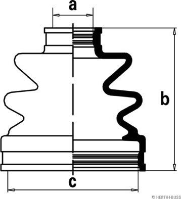 Herth+Buss Jakoparts J2880503 - Пыльник, приводной вал autospares.lv