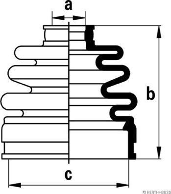 Herth+Buss Jakoparts J2880303 - Пыльник, приводной вал autospares.lv