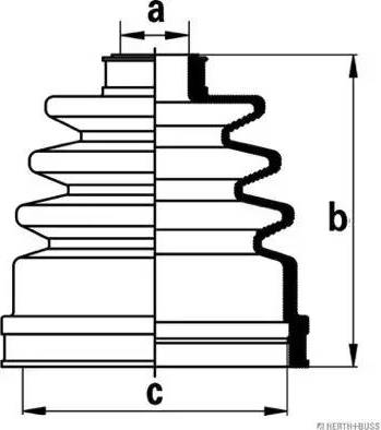 Herth+Buss Jakoparts J2881001 - Пыльник, приводной вал autospares.lv