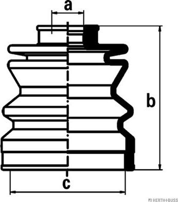 Herth+Buss Jakoparts J2888000 - Пыльник, приводной вал autospares.lv