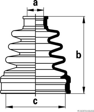 Herth+Buss Jakoparts J2888013 - Пыльник, приводной вал autospares.lv