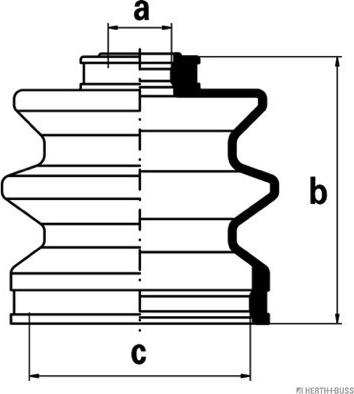 Herth+Buss Jakoparts J2883000 - Пыльник, приводной вал autospares.lv