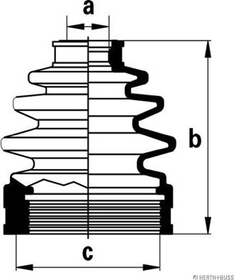 Herth+Buss Jakoparts J2883013 - Пыльник, приводной вал autospares.lv