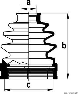 Herth+Buss Jakoparts J2883012 - Пыльник, приводной вал autospares.lv