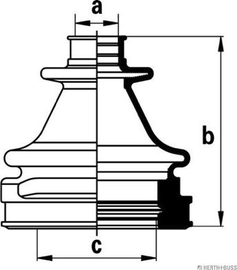 Herth+Buss Jakoparts J2883017 - Пыльник, приводной вал autospares.lv