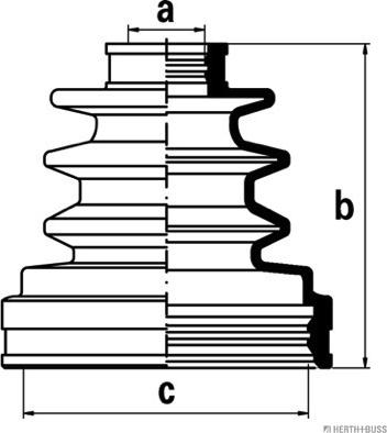 Herth+Buss Jakoparts J2882009 - Пыльник, приводной вал autospares.lv