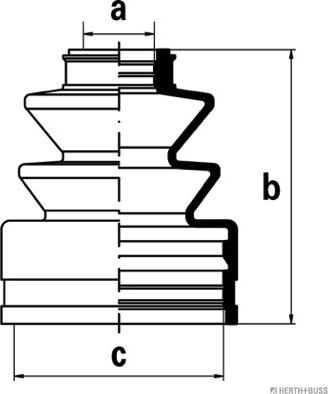 Herth+Buss Jakoparts J2882002 - Пыльник, приводной вал autospares.lv