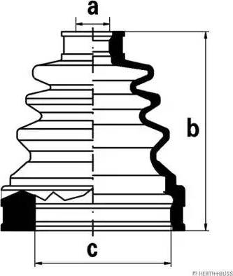 Herth+Buss Jakoparts J2882007 - Пыльник, приводной вал autospares.lv