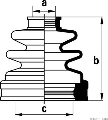 Herth+Buss Jakoparts J2882016 - Пыльник, приводной вал autospares.lv