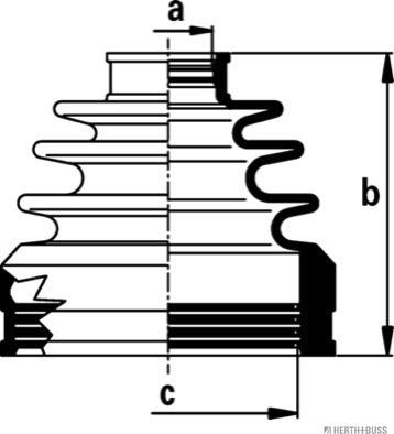 Herth+Buss Jakoparts J2882022 - Пыльник, приводной вал autospares.lv