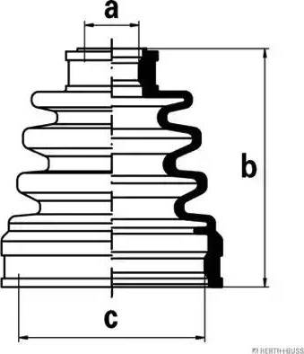 Herth+Buss Jakoparts J2887000 - Пыльник, приводной вал autospares.lv
