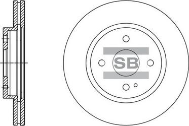 Hi-Q SD4418 - Тормозной диск autospares.lv