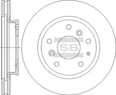 Hi-Q SD4413 - Тормозной диск autospares.lv