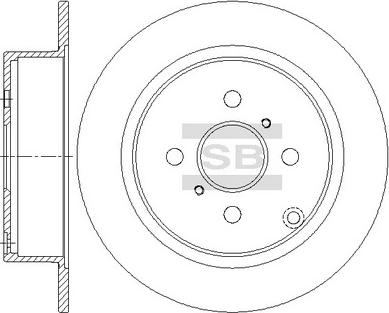 Hi-Q SD4698 - Тормозной диск autospares.lv