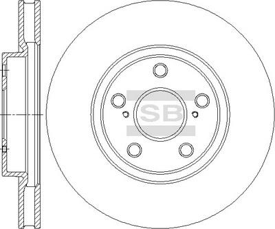 Hi-Q SD4693 - Тормозной диск autospares.lv