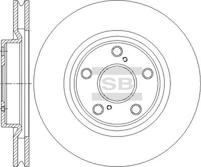 Hi-Q SD4644 - Тормозной диск autospares.lv