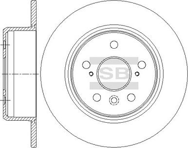 Hi-Q SD4642 - Тормозной диск autospares.lv