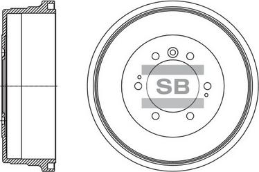 Hi-Q SD4608 - Тормозной барабан autospares.lv