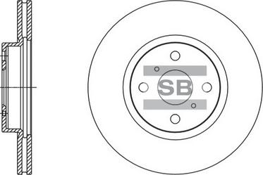 Hi-Q SD4617 - Тормозной диск autospares.lv