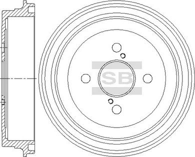 Hi-Q SD4635 - Тормозной барабан autospares.lv