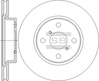 Hi-Q SD4620 - Тормозной диск autospares.lv