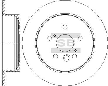 Hi-Q SD4623 - Тормозной диск autospares.lv