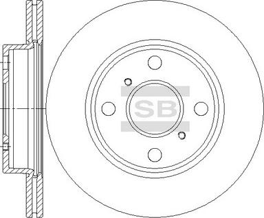 Hi-Q SD4676 - Тормозной диск autospares.lv