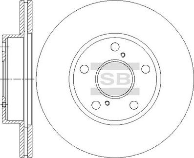 Hi-Q SD4670 - Тормозной диск autospares.lv