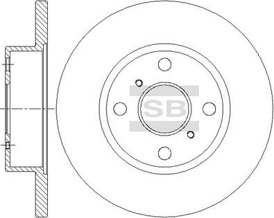 Hi-Q SD4673 - Тормозной диск autospares.lv