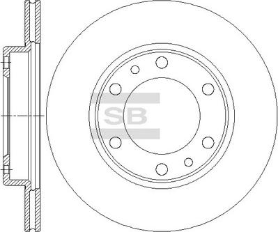 Hi-Q SD4672 - Тормозной диск autospares.lv