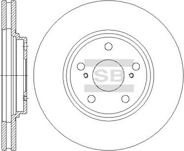 Hi-Q SD4047 - Тормозной диск autospares.lv